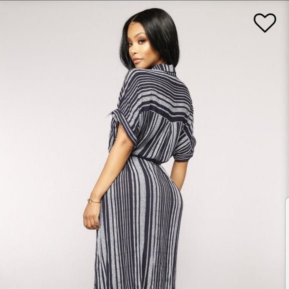 Jet Stream Button Down Dress - Picture 2 of 4